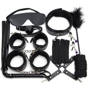 Complete Couple SM Set Black BDSM | buy Adult toys Online at 18Plus World Malaysia