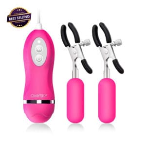 OMYSKY Pinky Nipple Clamps Vibrator For Her | buy Adult toys Online at 18Plus World Malaysia