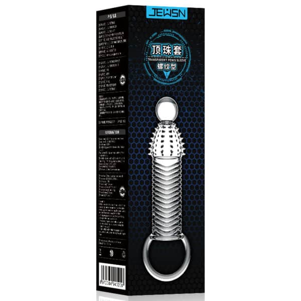 JEUSN Screw Type Penis Sleeve Condom | buy Adult toys Online at 18Plus World Malaysia