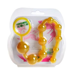 SEX-BOX Yellow Anal Bead Chain Anal | buy Adult toys Online at 18Plus World Malaysia