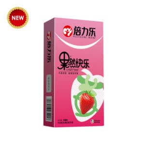 PLEASURE MORE Strawberry Condom Condom | buy Adult toys Online at 18Plus World Malaysia
