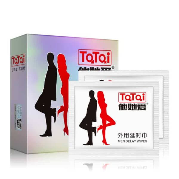 TaTai Men Delay Wipes 10pcs For Him | buy Adult toys Online at 18Plus World Malaysia