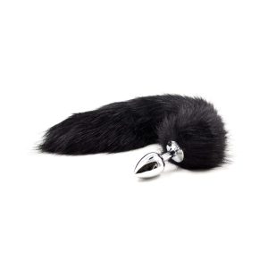 Wild Fox Tail Anal Butt Plug (Black) Anal | buy Adult toys Online at 18Plus World Malaysia