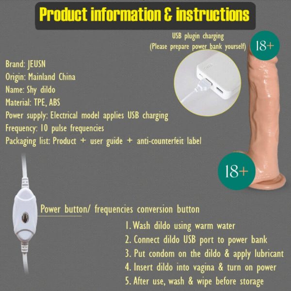 JEUSN Strong Swing Realistic Dildo For Her | buy Adult toys Online at 18Plus World Malaysia