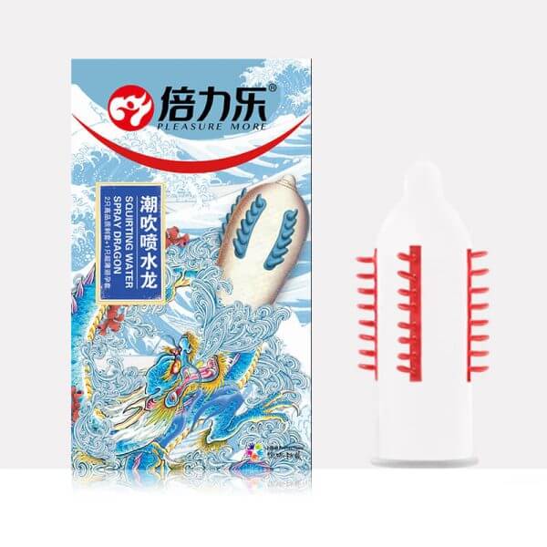 PLEASURE MORE Squirting Dragon Condom (2 pcs) Condom | buy Adult toys Online at 18Plus World Malaysia