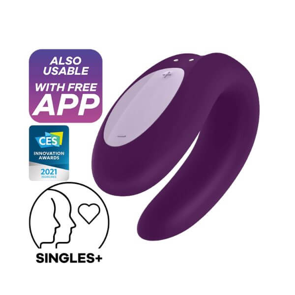 Satisfyer Double Joy Partner Vibrator AV / Clitoral Massager | buy Adult toys Online at 18Plus World Malaysia