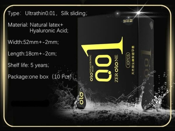 010 Hyaluronic Acid Ultra-Thin Condom (10 pcs) Condom | buy Adult toys Online at 18Plus World Malaysia