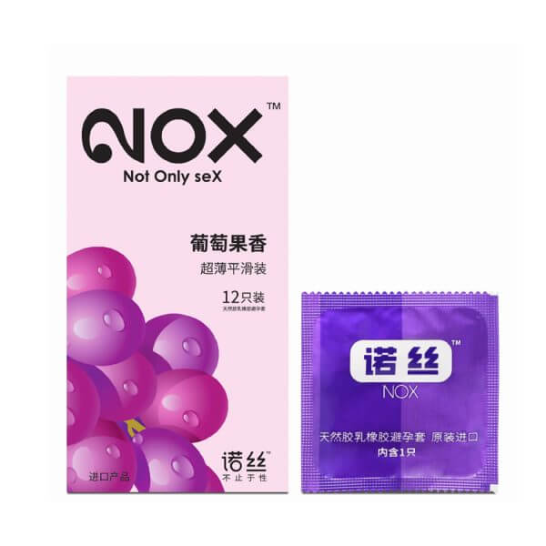 NOX Grape Super Thin Fun Condom Condom | buy Adult toys Online at 18Plus World Malaysia