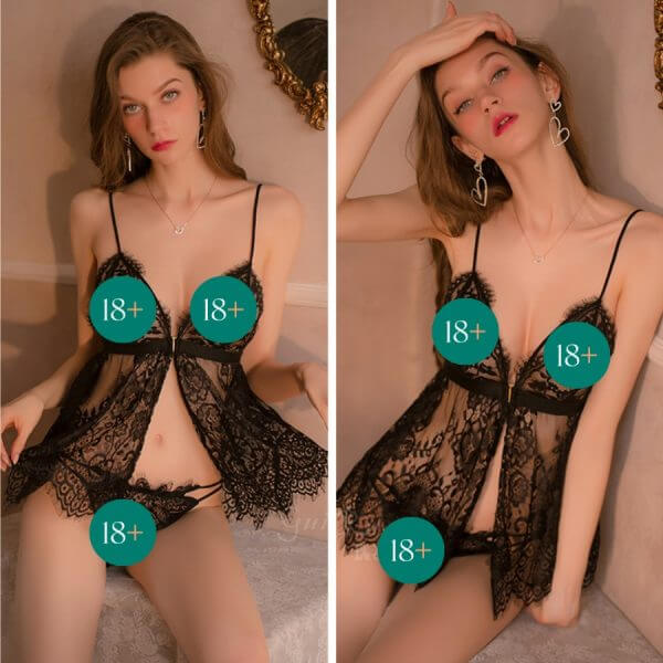 Sexy Butterfly Deep V Lace Lingerie For Her | buy Adult toys Online at 18Plus World Malaysia
