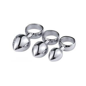 Stainless Steel Ring Anal Plug Set For LGBT | buy Adult toys Online at 18Plus World Malaysia