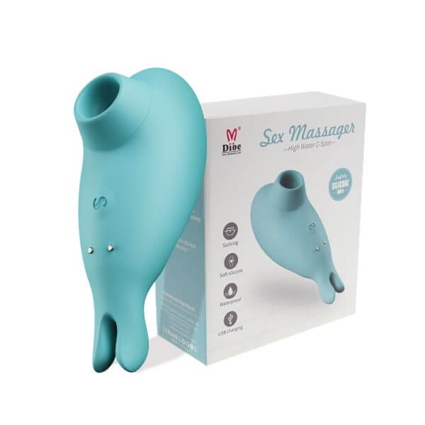 Blue Cutie Baby Shark Suction Vibrator AV / Clitoral Massager | buy Adult toys Online at 18Plus World Malaysia